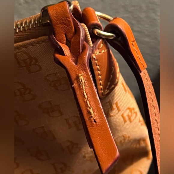 Dooney & Bourke Apricot canvas signature logo Crossbody - Picture 6 of 6